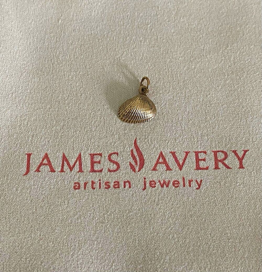 James Avery Retired 14K Yellow Gold Shell Charm